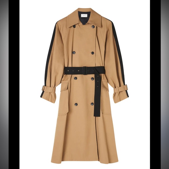 OROTON 2-COLOUR TRENCH COAT OVERSIZED - Picture 2 of 15